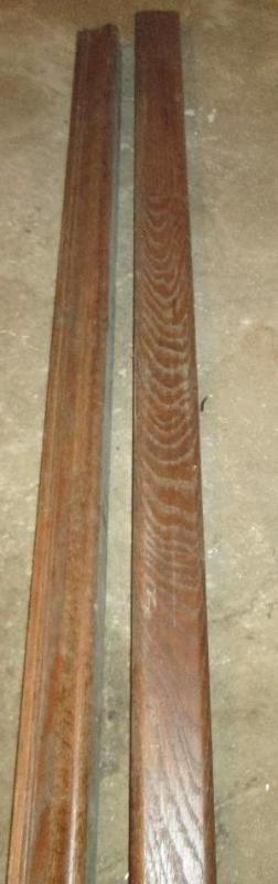 lot 256 image: 2 Railing pieces, over 4 foot long ...