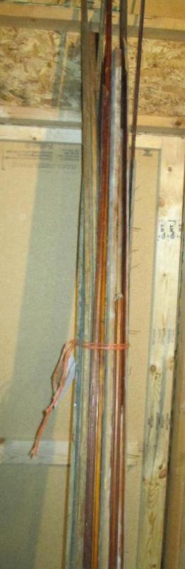 lot 257 image: Bundle of reclaimed trim wood, asso...