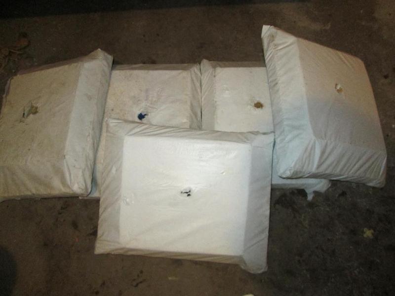 lot 262 image: 5 flag or banner pole base holders...