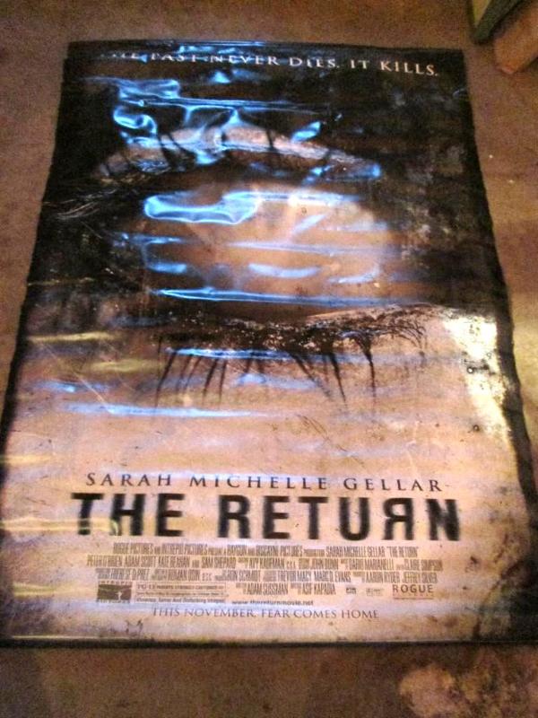 lot 54 image: The Return vinyl movie poster adver...