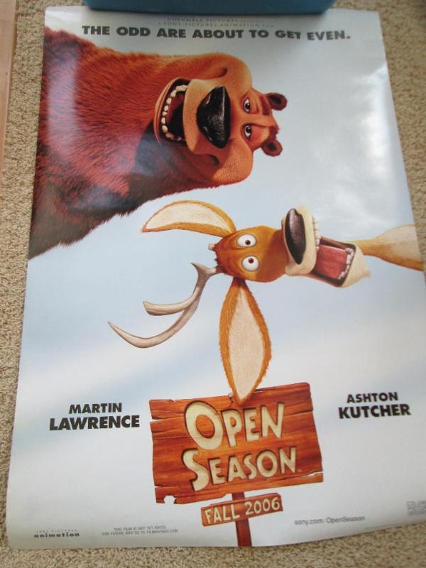 lot 58 image: Double sided Open Season movie post...