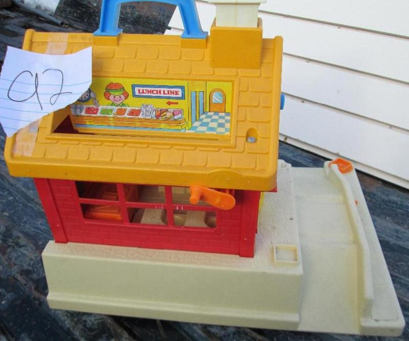 lot 92 image: Fisher Price vintage toy school hou...