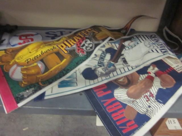 lot 106 image: Baseball pennants....