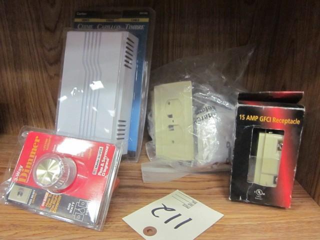lot 112 image: Electrical items, including door be...