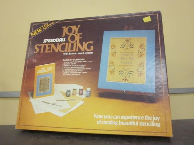 lot 114 image: Joy of Stenciling, never used in bo...