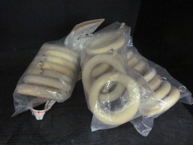 lot 121 image: (21) Kirsch wood pole rings.  ...