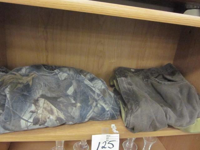 lot 125 image: Pair of hunting pants, both size 40...