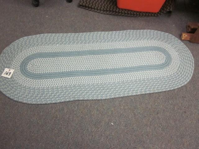 lot 169 image: 5 braided light bluegreen oval sh...
