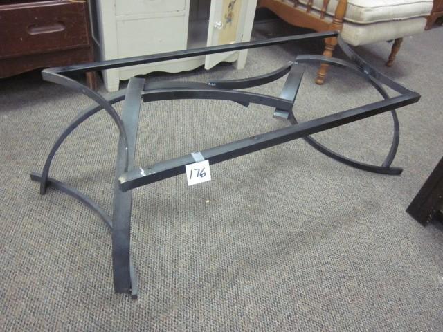 lot 176 image: Custom design and welded table fram...