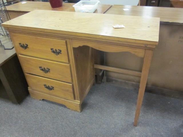 lot 187 image: Wood laminate desk....