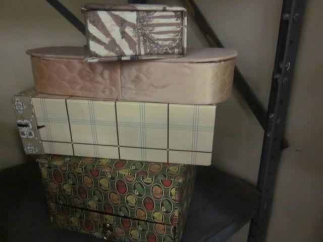 lot 25 image: (4) vintage boxes....