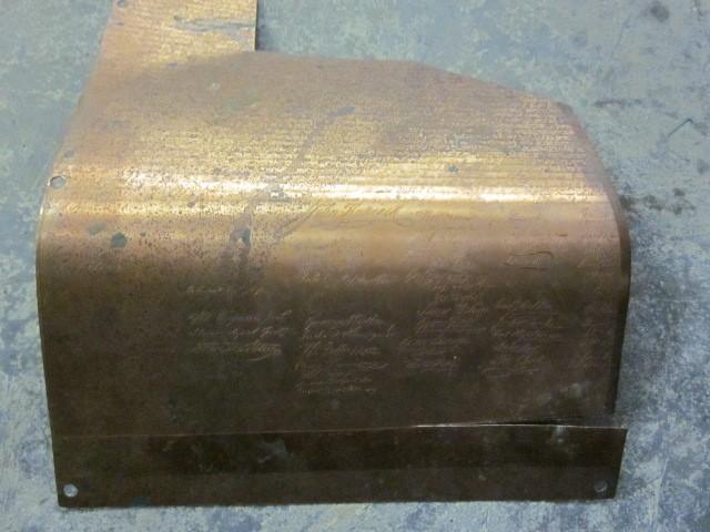 lot 27 image: Unique Copper engraved plate of Dec...