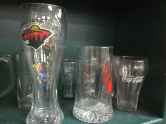 lot 53 image: Lot of glass mugs and cups....