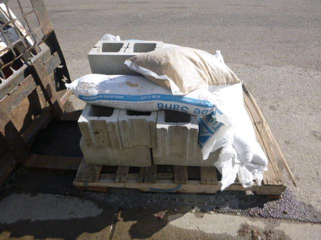 lot 41 image: 15 - 8" Concrete Blocks and 6 ...