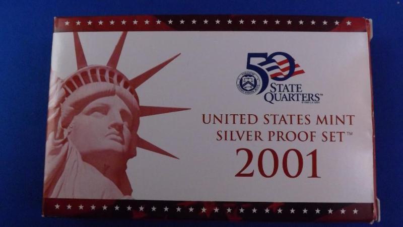 2001 US Mint 2001 Silver Proof Set...