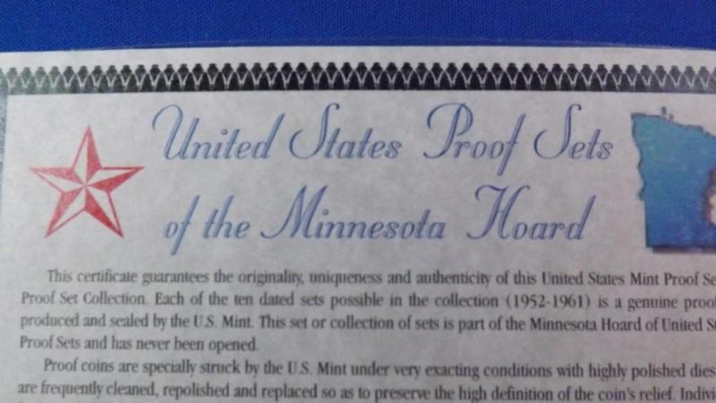 1961 US Proof Sets of the Minnesota...