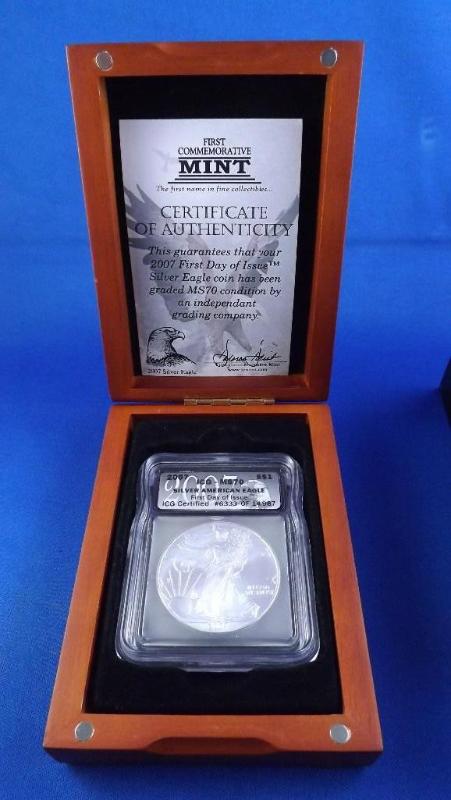 2007 Silver Eagle MS-70 First...