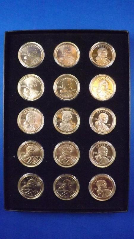 2000 - 2004 Sacagawea Dollar Coins,...