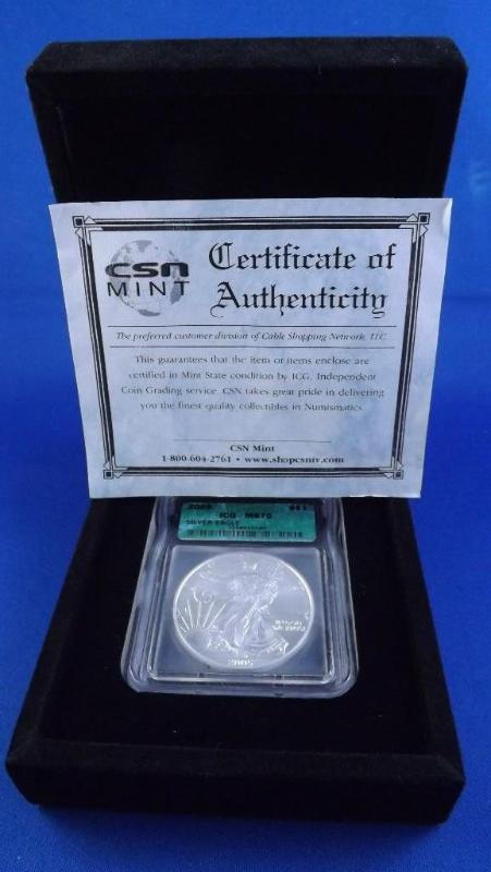 2005 Silver Eagle, MS-70...