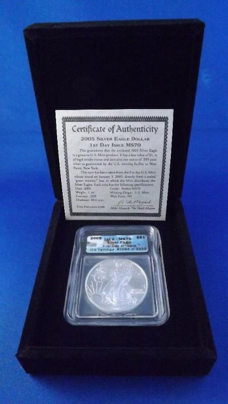 2005 Silver Eagle MS-70 First...