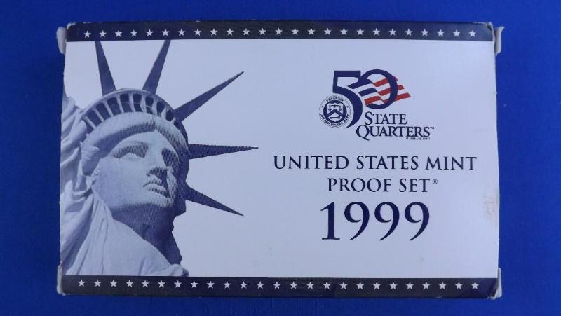 1999 US Mint Proof Set, wCOA...