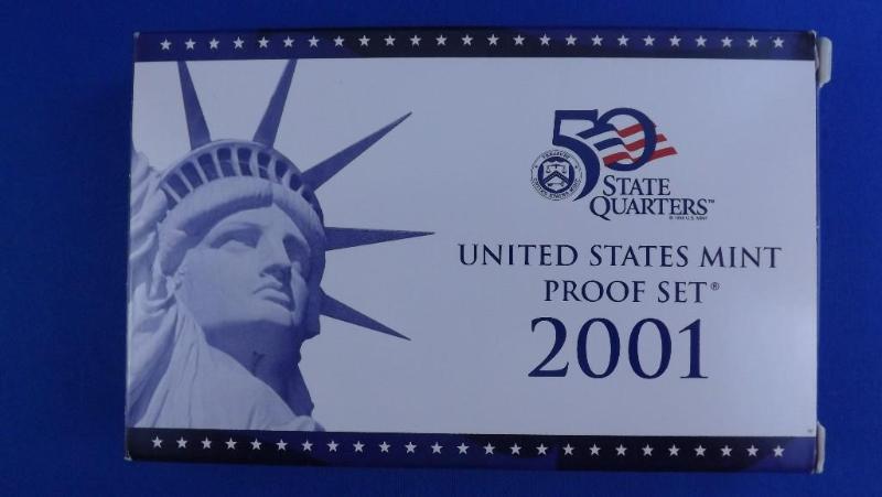 2001 US Mint Proof Set, wCOA...