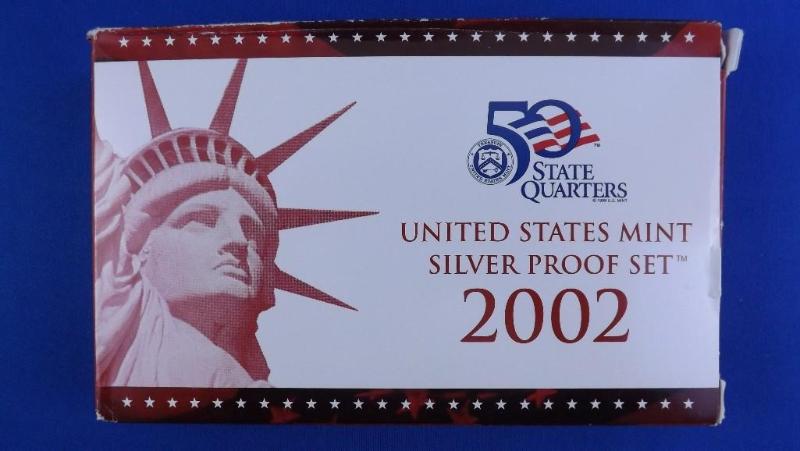 2002 US Mint Silver Proof Set, wCO...
