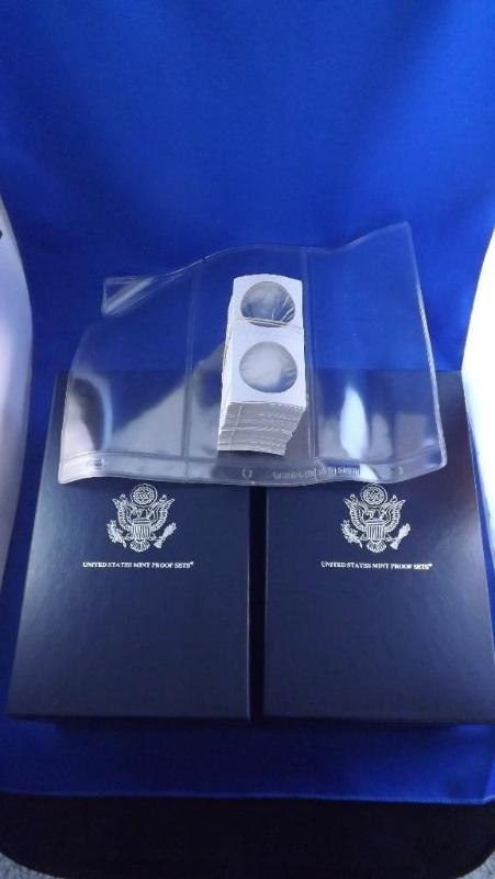 Lot of Collector Coin Boxes and Mis...