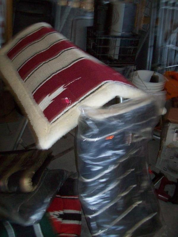 lot 123 image: (2) Felt Lined Navajo Pads -N...