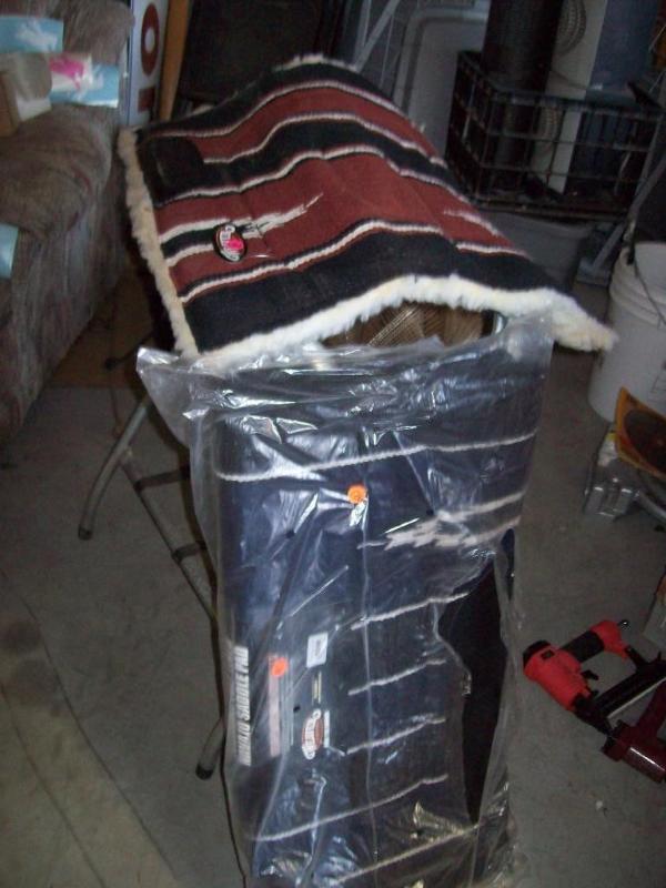 lot 126 image: (2) Felt Lined Navajo Saddle Pads