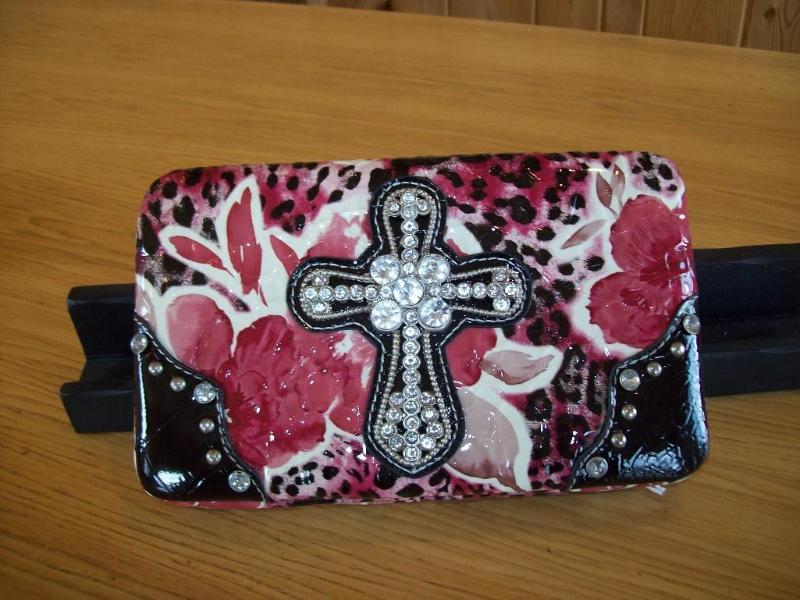 lot 44 image: Womens&nbspWallet with Bling Cross...