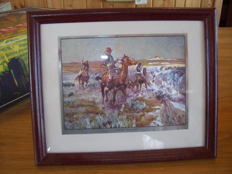 lot 94 image: Picture titled &quotSmoking Them O...