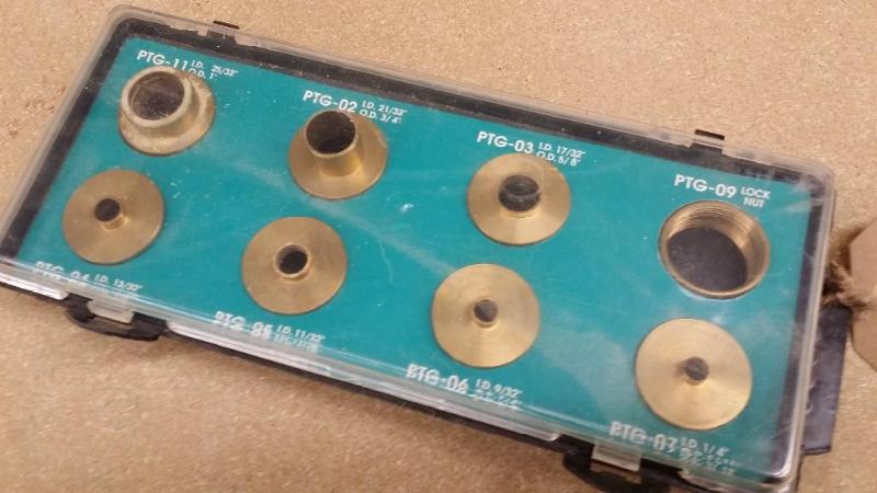 lot 58 image: Brass Router Bushings