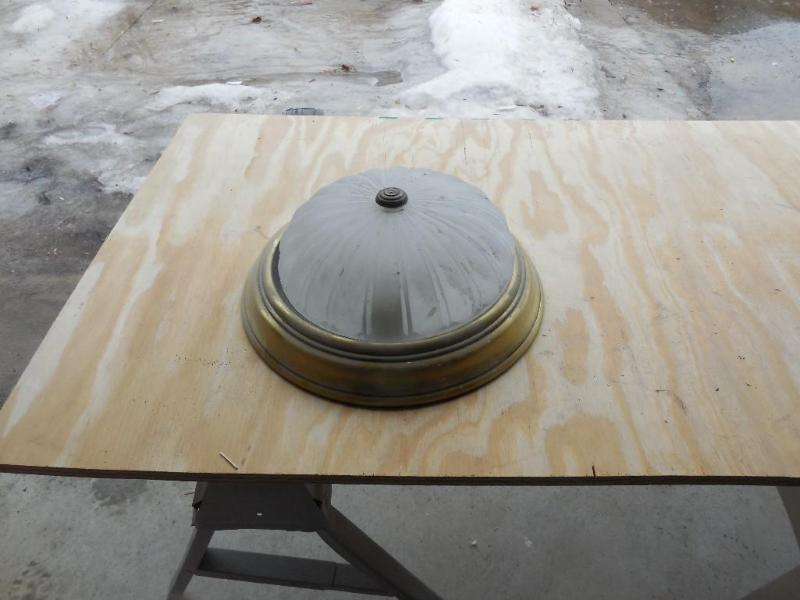 Ceiling Light Fixture White Frosted...