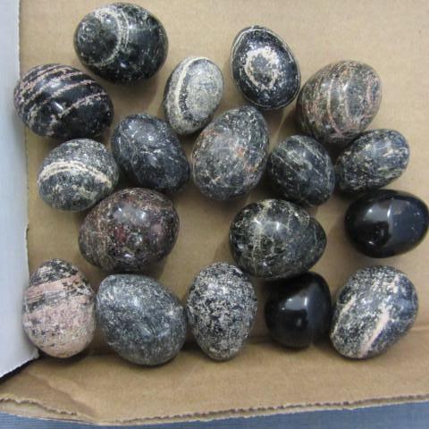 Mexican Marble  Granite Eggs, poli...