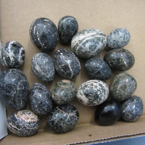 Mexican Marble  Granite Eggs, poli...