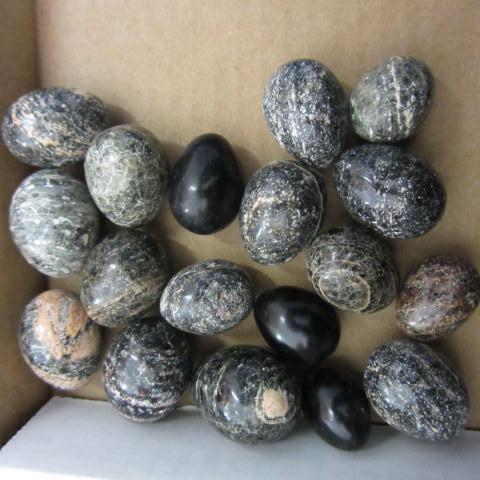 Mexican Marble  Granite Eggs, poli...