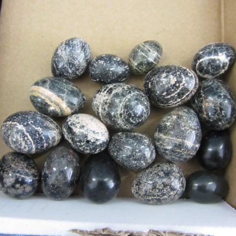 Mexican Marble  Granite Eggs, poli...
