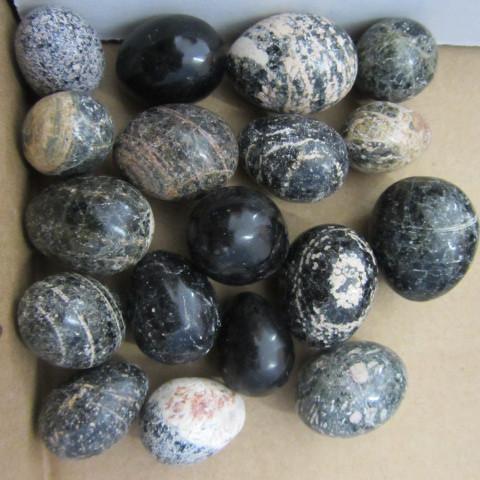 Mexican Marble  Granite Eggs, poli...
