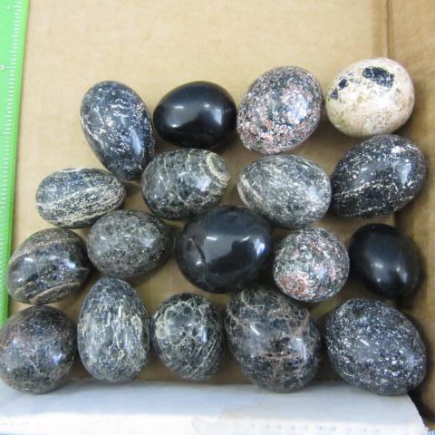 Mexican Marble  Granite Eggs, poli...
