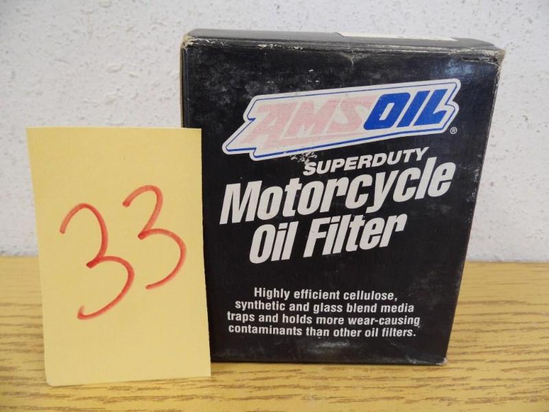 lot 33 image: AMS Oil - Motorcycle Oil Filter - S...