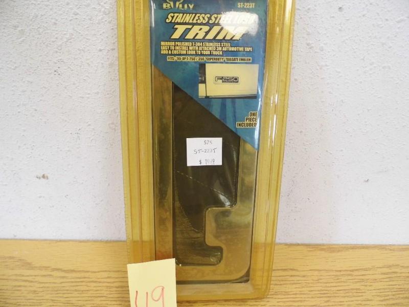 lot 49 image: Bully Stainless Steel Vehicle Trim ...