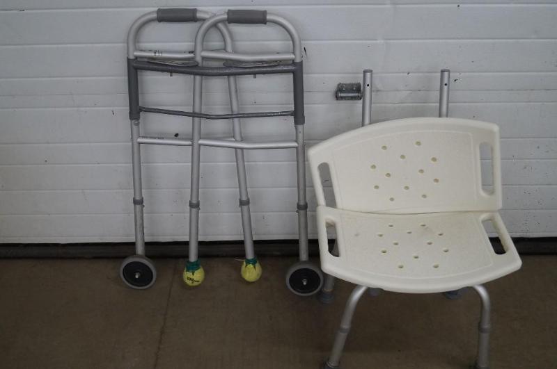 Adult walker and shower chair...