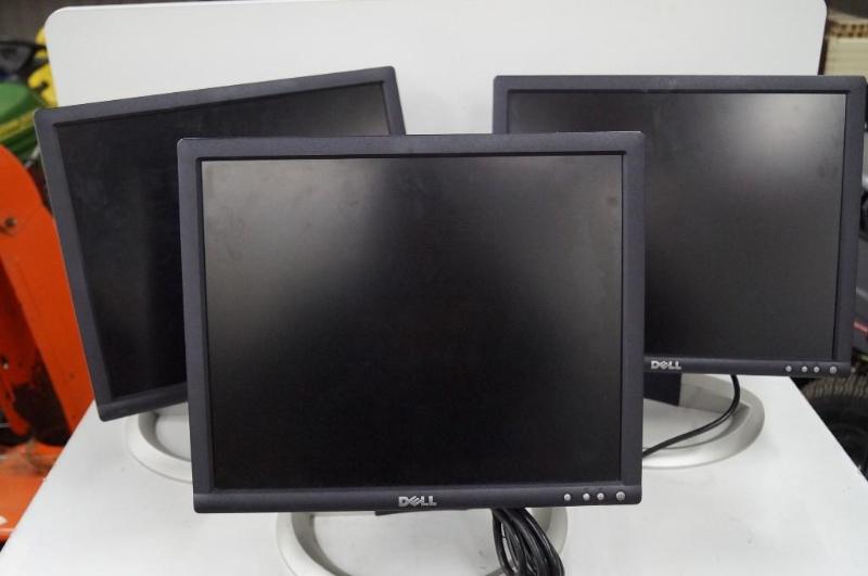 3 Dell computer screens Model...