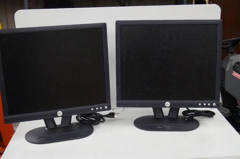 2 Dell computer screens Model...