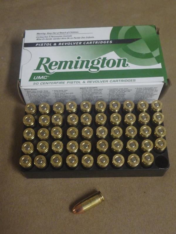lot 10 image: (50) Rounds Remington 9mm Luger 115...