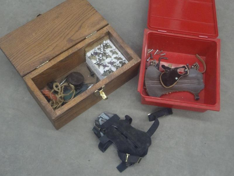 lot 85 image: (2) Boxes Of Broadheads & Bow &...