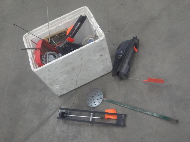 lot 92 image: Lot Of Misc Ice Fishing Supplies...