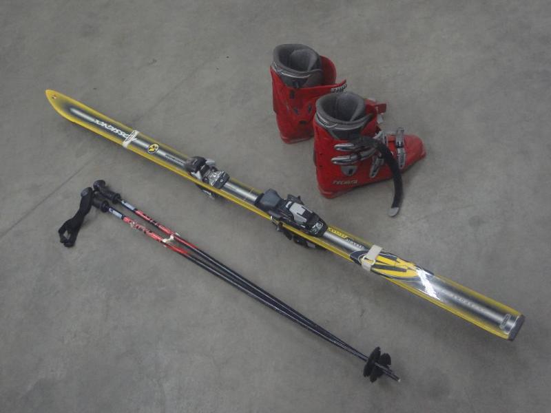 lot 97 image: (1) Pair Rossingol Skis With Poles ...