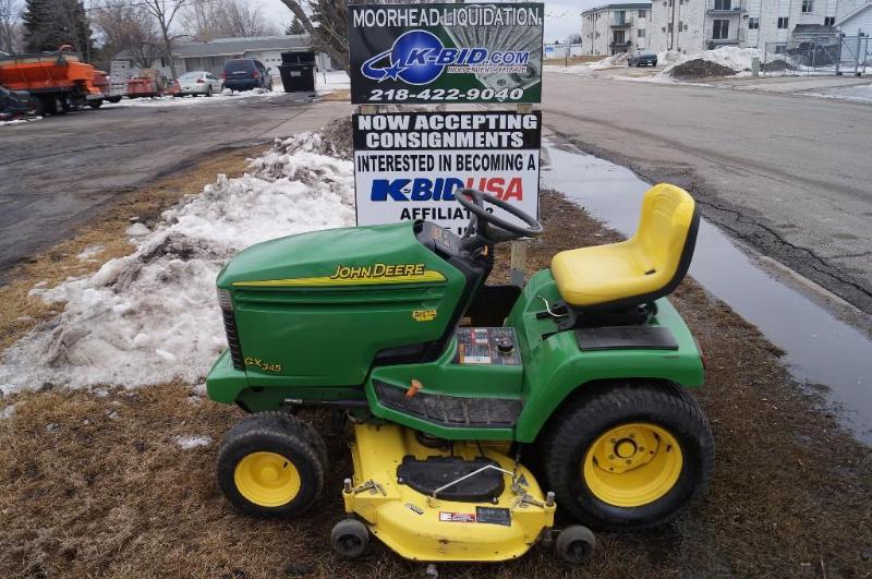 John DeereGX 345 riding mower liqui...